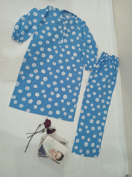 2 Piece Printed Lawn Dress